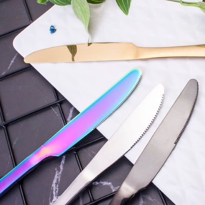 193G utensili in vracche oro placcato in acciaio inossidabile posate set cucina forchetta cucchiaio coltello