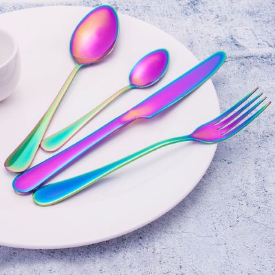 193G utensili in vracche oro placcato in acciaio inossidabile posate set cucina forchetta cucchiaio coltello