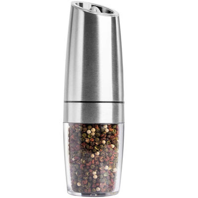 Grinder di sale per spezie di cucina sostenibile con set di grill di sale e pepe elettrico a luce blu