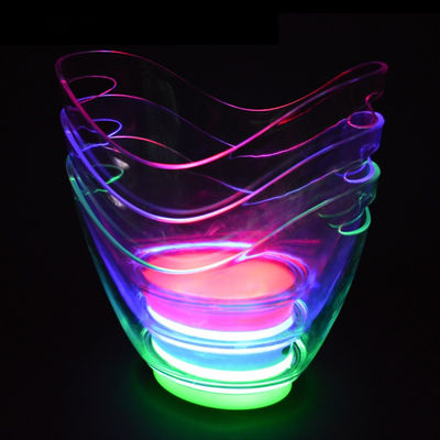 Forma ovale LED di lusso lampeggiante vino vodka whisky champagne secchi per KTV Bar Party