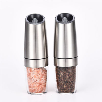Grinder di sale per spezie di cucina sostenibile con set di grill di sale e pepe elettrico a luce blu