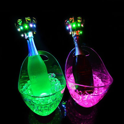 Forma ovale LED di lusso lampeggiante vino vodka whisky champagne secchi per KTV Bar Party