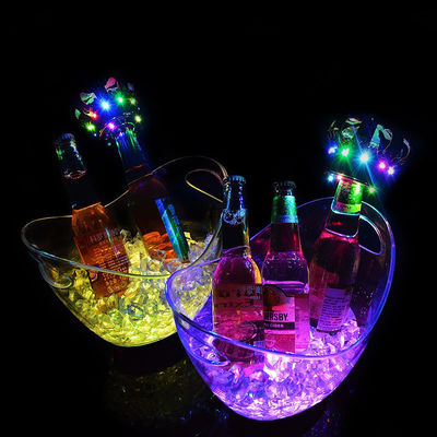 Forma ovale LED di lusso lampeggiante vino vodka whisky champagne secchi per KTV Bar Party