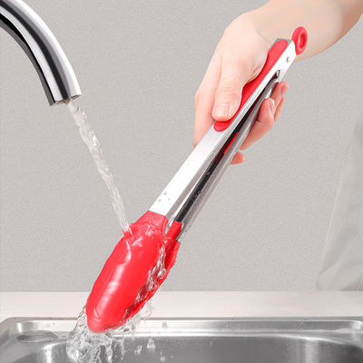 Acciaio inossidabile cucina grill Tongs per campeggio all'aperto BBQ buffet