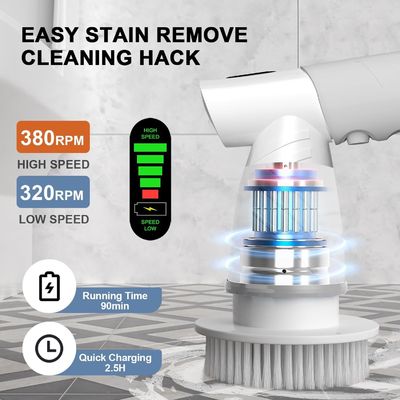 Spazzola elettrica USB 9 in 1 per la cucina bagno vasca da bagno e lavastoviglie