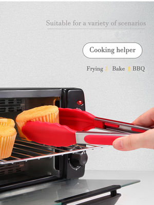 Acciaio inossidabile cucina grill Tongs per campeggio all'aperto BBQ buffet