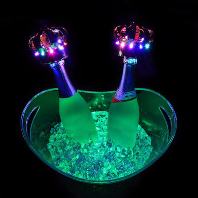 Party Club Hotel Acrilico Contenitore di bevande in plastica Logo personalizzato Led Acrilico Ice Bucket