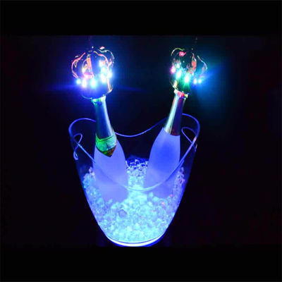 Party Club Hotel Acrilico Contenitore di bevande in plastica Logo personalizzato Led Acrilico Ice Bucket
