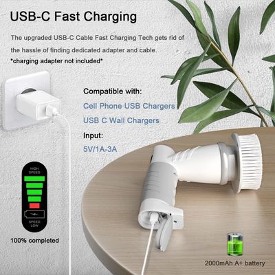 Spazzola elettrica per lavaggio a mano multifunzione 9 in 1 con carica USB