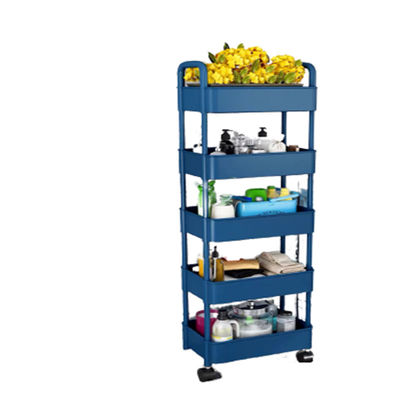 Organizzatore di verdure da cucina a 5 livelli e multifunzione con carrello portatile