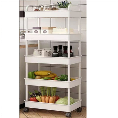 Organizzatore di verdure da cucina a 5 livelli e multifunzione con carrello portatile