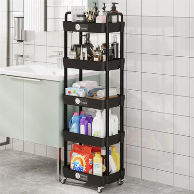 Organizzatore di verdure da cucina a 5 livelli e multifunzione con carrello portatile