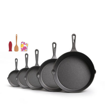 Padella da frittura in ghisa 9-30 cm Pre-saisoned Skillet per entrambe le esigenze di cucina all'aperto