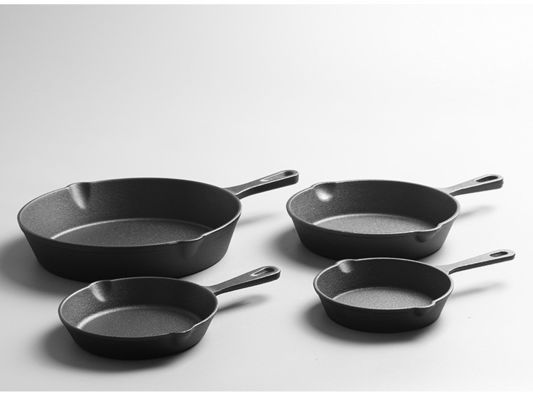 Padella da frittura in ghisa 9-30 cm Pre-saisoned Skillet per entrambe le esigenze di cucina all'aperto