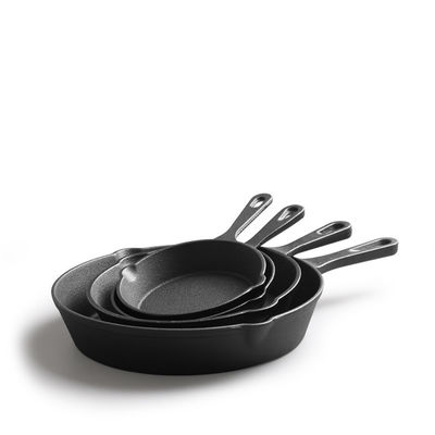 Padella da frittura in ghisa 9-30 cm Pre-saisoned Skillet per entrambe le esigenze di cucina all'aperto