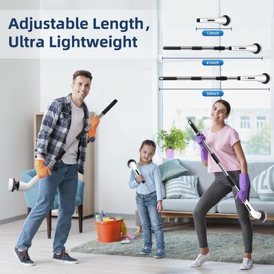 9 Pulizzatrice elettrica per vasca da bagno senza fili con teste sostitutive per spazzole per pulizia domestica
