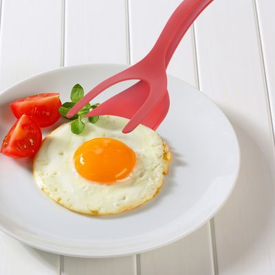 Attrezzi per ortaggi e frutta tipo 2 in 1 Spatola Tong PPA Material Grip and Flip Egg Clip