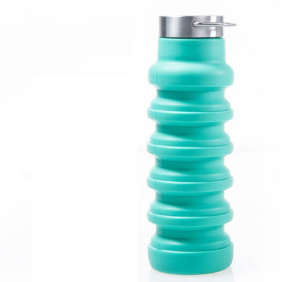 Disegno retrattile Bottiglia d'acqua sportiva in silicone di grande capacità per attività all'aria aperta