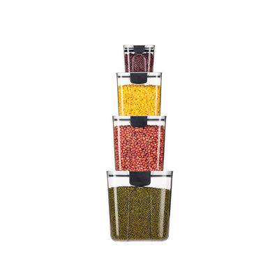 Tipo di cucina in piedi contenitori per la conservazione di alimenti in PET in plastica trasparenti e ermetici 4pc