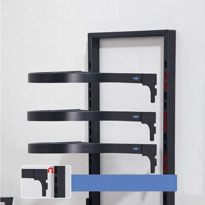 Organizzatore di armadietti da cucina in acciaio al carbonio Regolare vassoio regolabile per lo stoccaggio sotto l'armadio