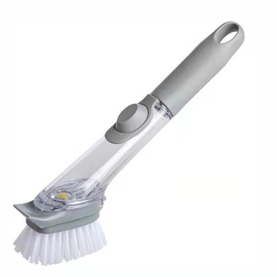 Strumenti da cucina spazzole da pulizia 2 in 1 Spazzola per lavare i piatti con manico lungo e spugna