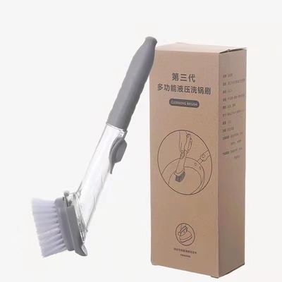 Strumenti da cucina spazzole da pulizia 2 in 1 Spazzola per lavare i piatti con manico lungo e spugna