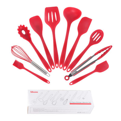 Supporto in silicone verde per l'alta temperatura di cottura in Nonstick Set utensili da cucina 10 Pcs