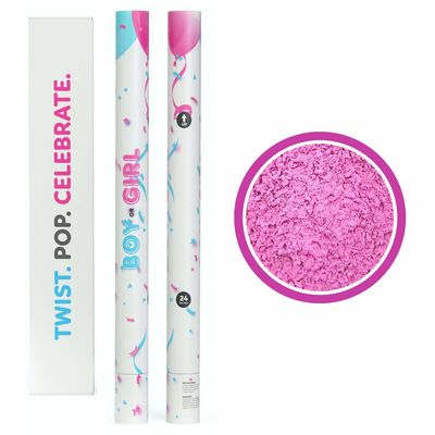 Aggiungi un elemento di sorpresa alla tua festa di quest'anno con il cannone di polvere di confetti che rivela il genere