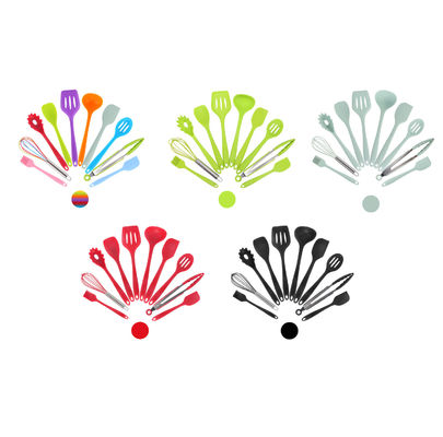 Supporto in silicone verde per l'alta temperatura di cottura in Nonstick Set utensili da cucina 10 Pcs