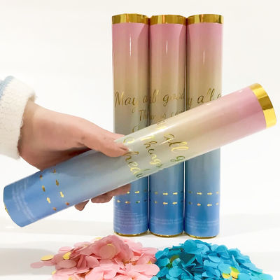 Cannone di polvere di confetti con logo personalizzato- 100 cm di polvere di fumo cannoni di confetti
