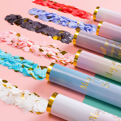 Cannone di polvere di confetti con logo personalizzato- 100 cm di polvere di fumo cannoni di confetti