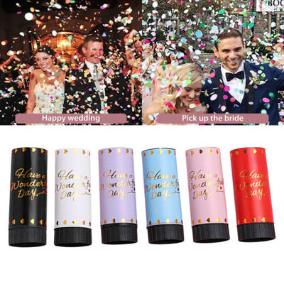Logo personalizzato Festa di compleanno di nozze Biodegradabile Poppers di carta confetti di primavera
