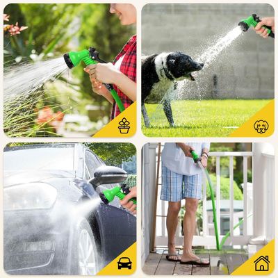 25-250ft alta pressione pesante giardino tubo d'acqua spruzzo ugello con tubo espandibile