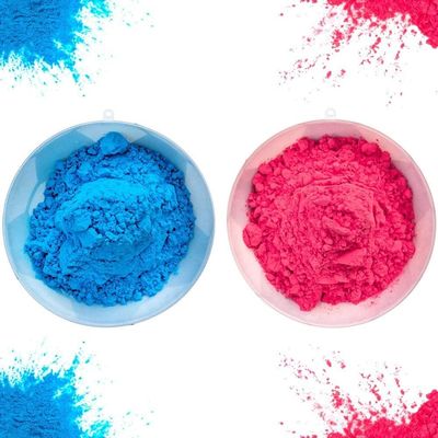 Baby Boy Girl Shower Party Supplies Rivelare il Genere Calcio con Polvere Blu e Rosa