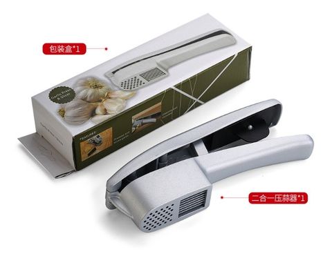 2 in 1 Ginger Chopper Aluminum Alloy Garlic Press E Garlic Slicer Con Logo Personalizzato