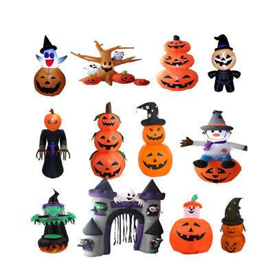 Plastico per Halloween zucca gonfiabile Tombstone zucche con LED Perfetto per Halloween