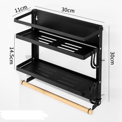 Magnetico organizzatore di cucina porta asciugamani di carta Mensola di metallo Mensola di conservazione di spezie Mensola frigorifero
