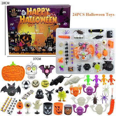 Cartoon Fidget Squishy Toy 18pcs 24pcs Blind Box Halloween Toys Squeeze Toys per bambini