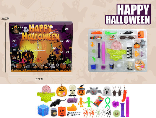 Cartoon Fidget Squishy Toy 18pcs 24pcs Blind Box Halloween Toys Squeeze Toys per bambini
