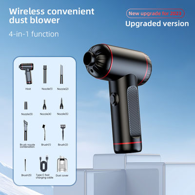 Potente aspirapolvere per auto 4 in 1 con luci a LED a aspirazione 6000PA e fonte di alimentazione USB