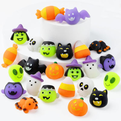 Cartoon Fidget Squishy Toy 18pcs 24pcs Blind Box Halloween Toys Squeeze Toys per bambini