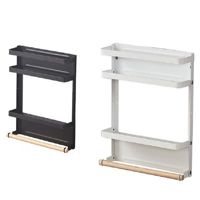 Tenitori di stoccaggio scaffalatori metallo scaffale frigorifero scaffalatore di spezie magnetiche organizzatore per frigorifero
