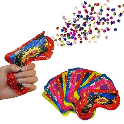 Pistola a forma di autoinflazione Confetti gonfiabile Pistola per il Green Year matrimonio festa di compleanno
