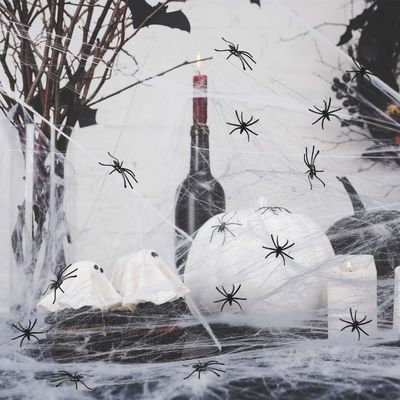 Polyester Spider Web Filato di cotone Casa infestata Decorazione per Halloween Party Requisiti