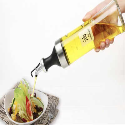 Dispensatore di olio d'oliva Ampia apertura per facile riempimento e pulizia Bottiglia spray di olio di vetro trasparente