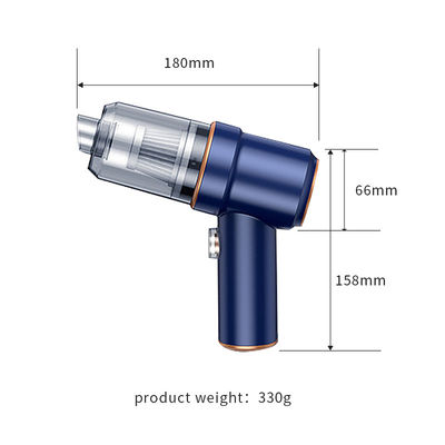 Aspirapolvere per auto a mano 2 in 1 senza fili con lampada di lavoro portatile riutilizzabile