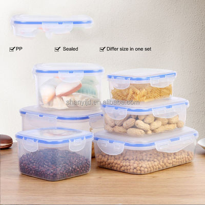 Set di scatole di plastica ermetica per contenitori per alimenti multifunzionali