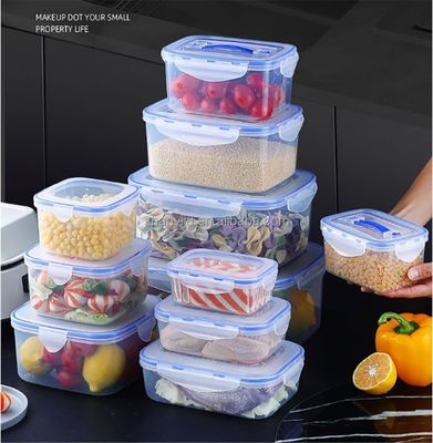 Set di scatole di plastica ermetica per contenitori per alimenti multifunzionali