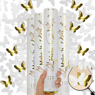 60cm Sesso rivelare Confetti Cannon Popper Smoke Powder Confetti bastoncini per forniture di festa