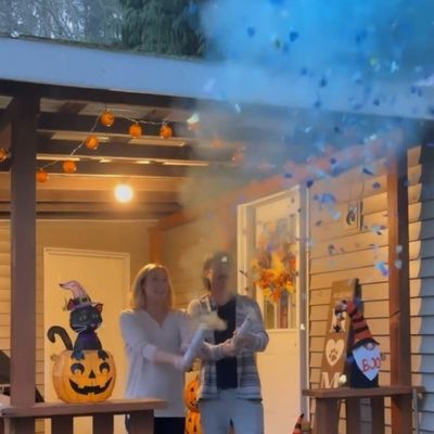 60cm Sesso rivelare Confetti Cannon Popper Smoke Powder Confetti bastoncini per forniture di festa